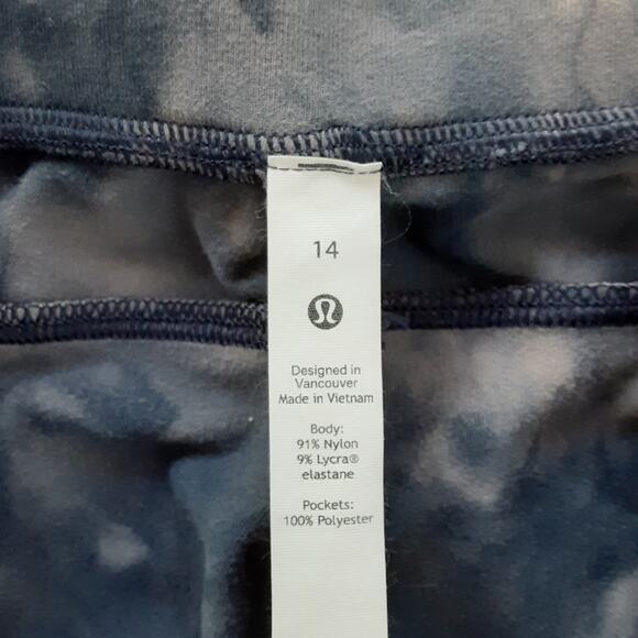 Lululemon Ready to High Rise Cropped Jogger Marble Dye Sweatpants Womens 14 - Picture 4 of 11